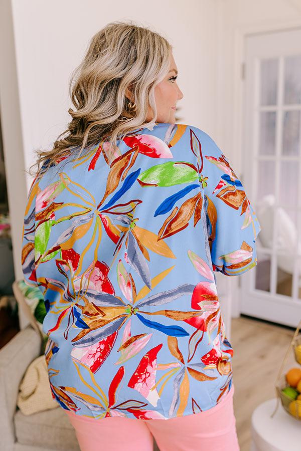 Impressions Mai Tais And Tikis Satin Top Curves