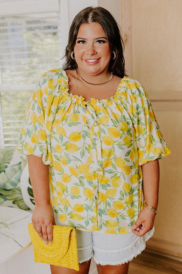 Impressions Main Squeeze Off Shoulder Top Curves