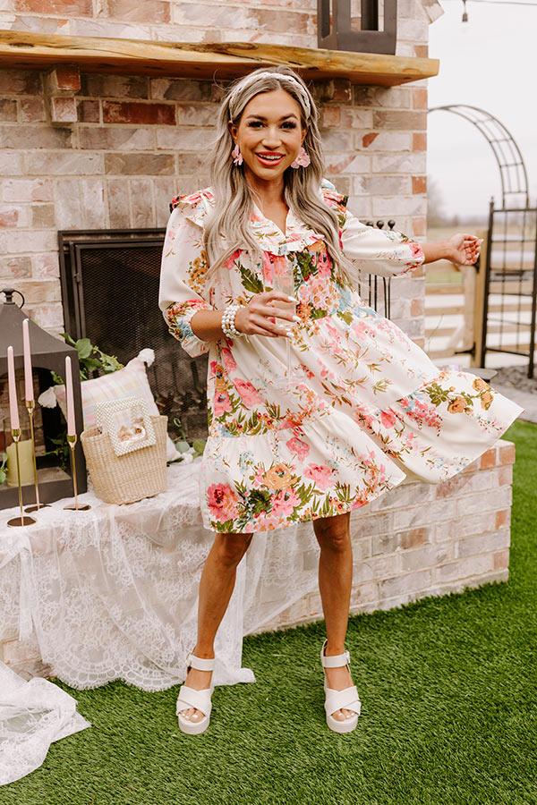 Impressions Majestic Moment Floral Shift Dress