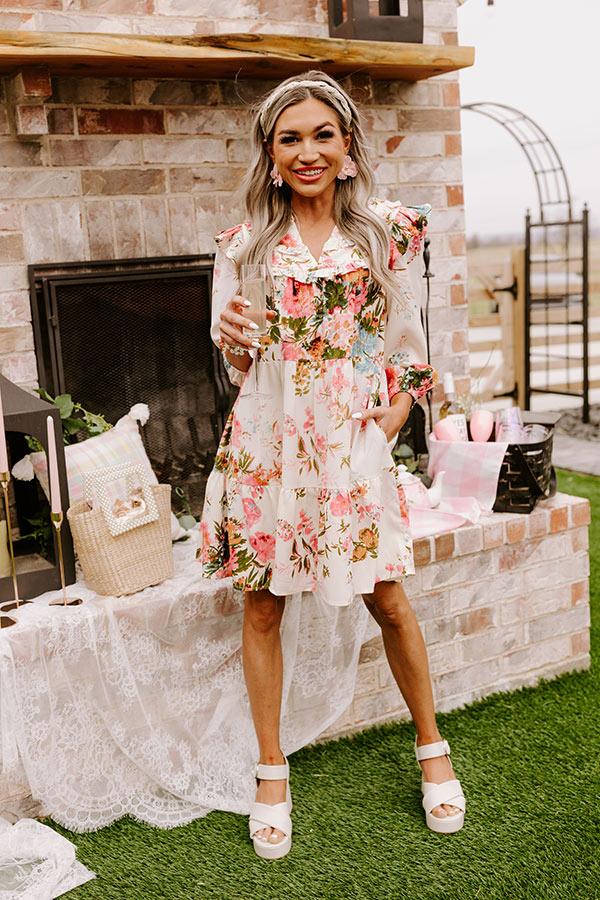 Impressions Majestic Moment Floral Shift Dress