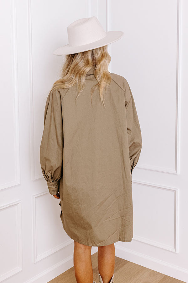 Impressions Major Icon Tunic Dress In Sage