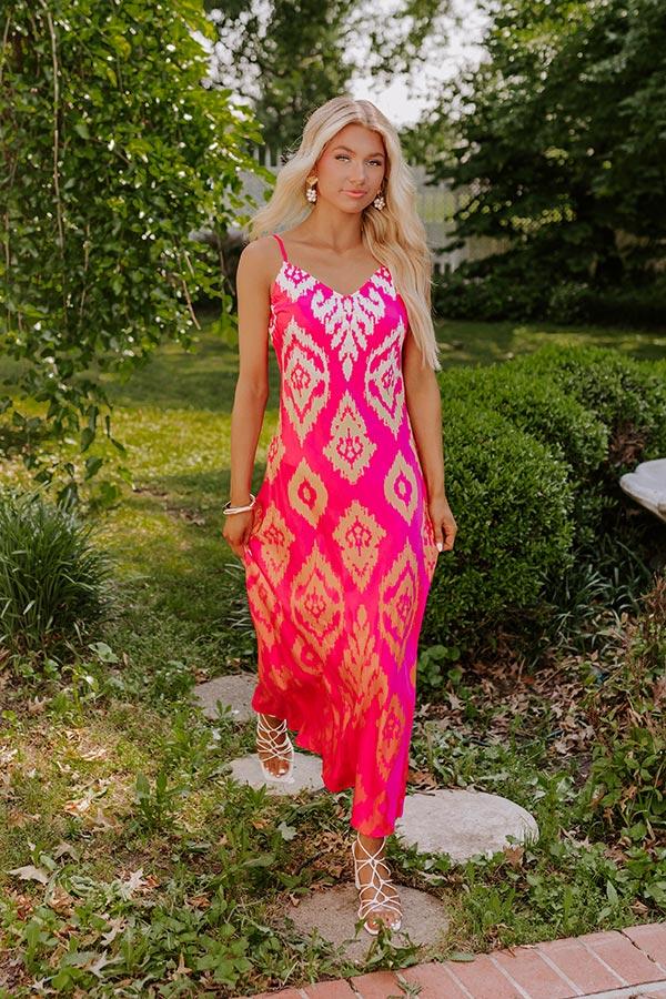 Impressions Make A Statement Satin Maxi Dress