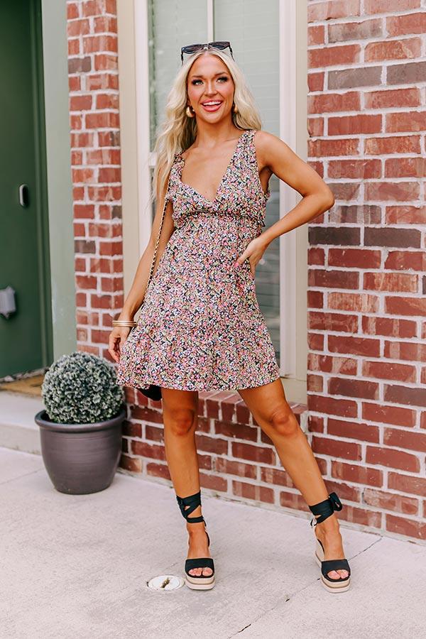 Impressions Making Friends Mini Dress In Black