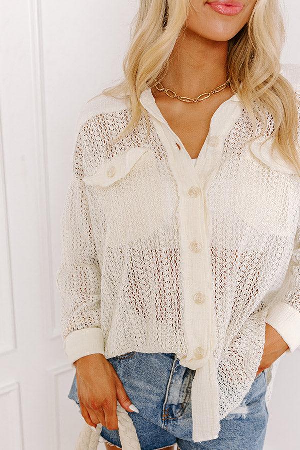 Impressions Malibu Beach Knit Top