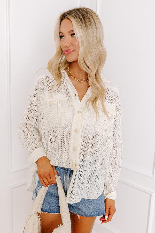 Impressions Malibu Beach Knit Top