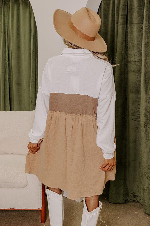 Impressions Maple Moments Color Block Mini Dress