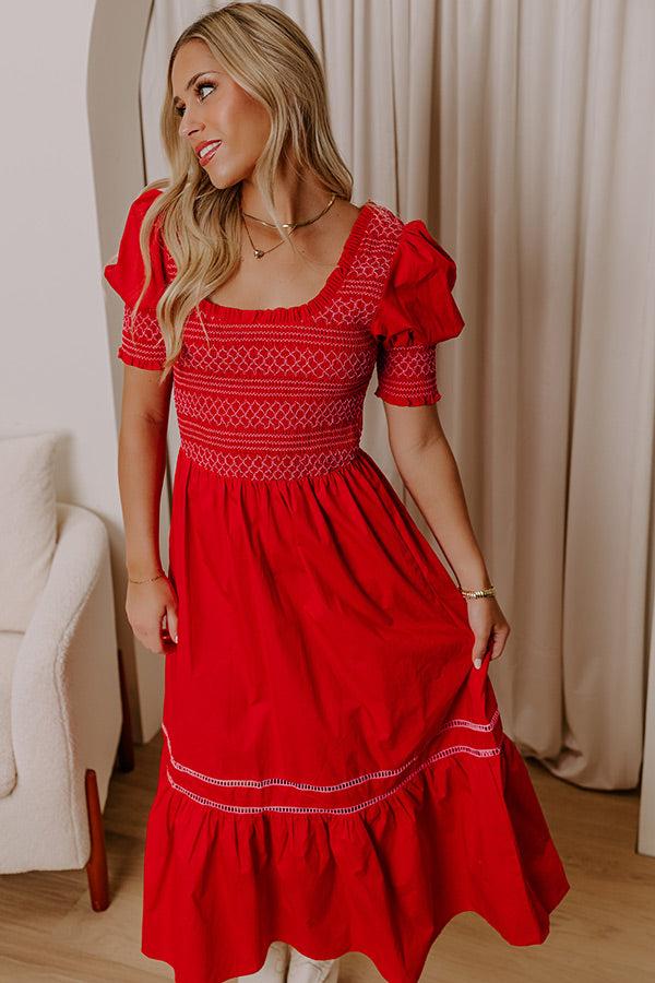 Impressions Margarita Mood Smocked Midi