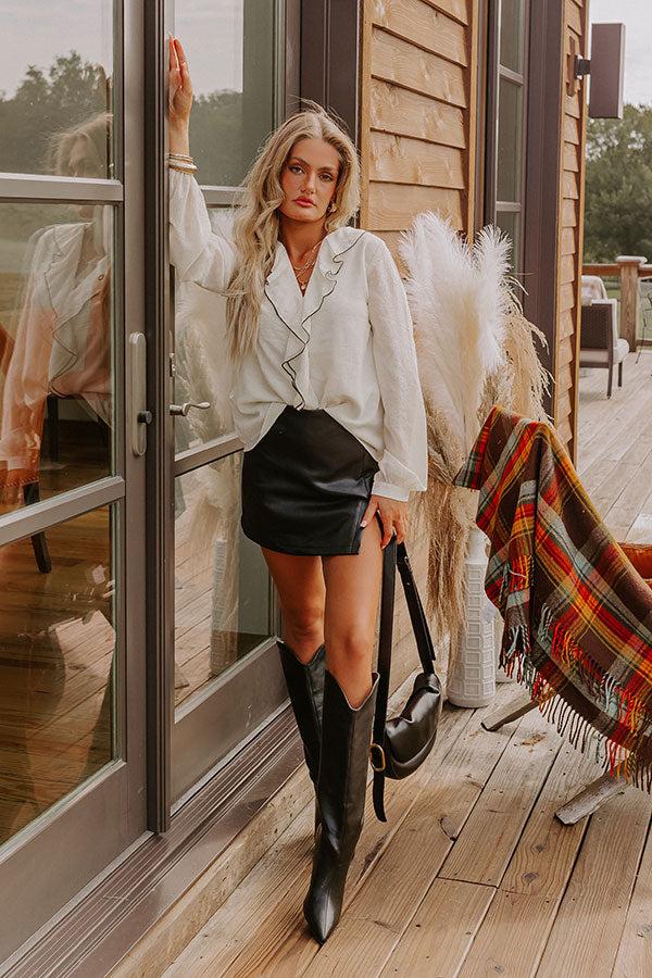 Impressions Martini Meet Up Ruffle Top