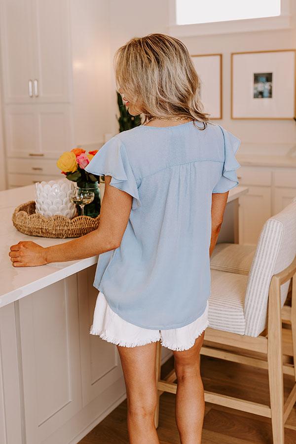 Impressions Martini Meetup Shift Top In Airy Blue