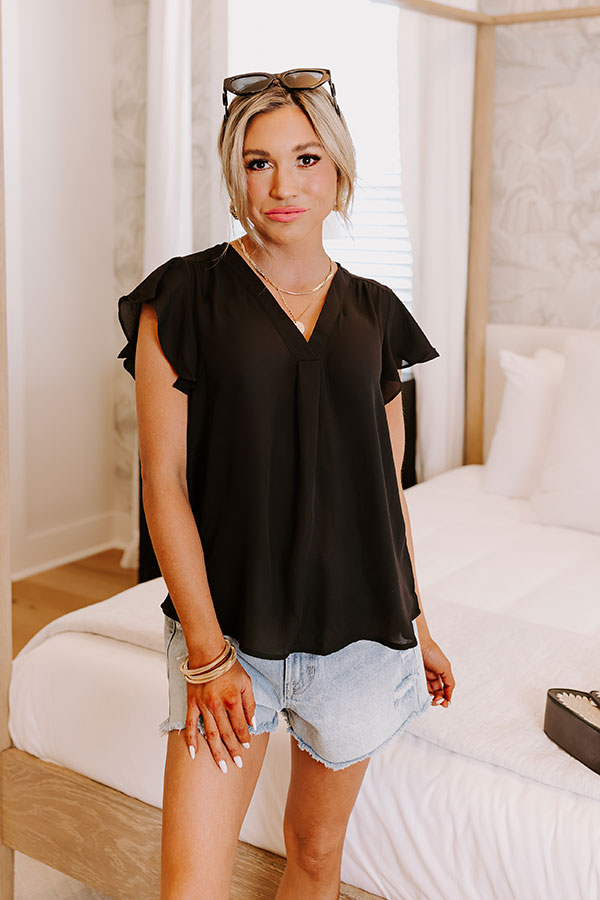 Impressions Martini Meetup Shift Top in Black
