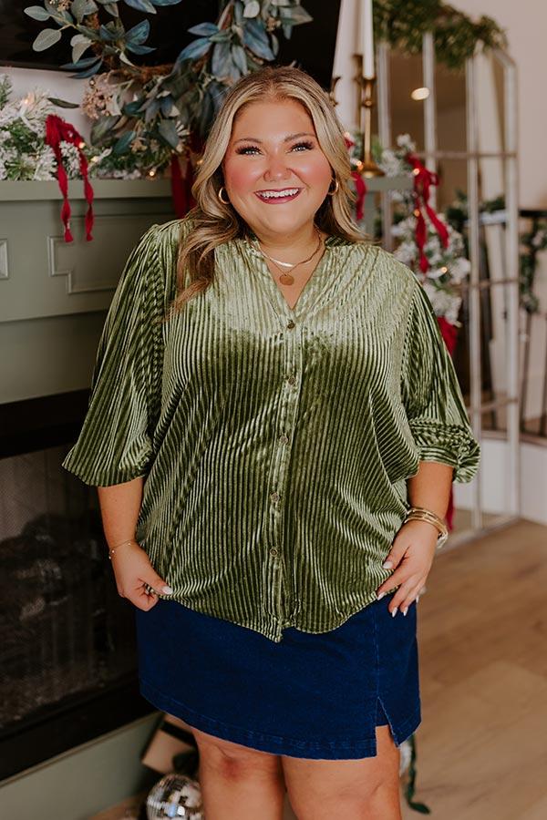 Impressions Martini Mixer Velvet Button Up Curves