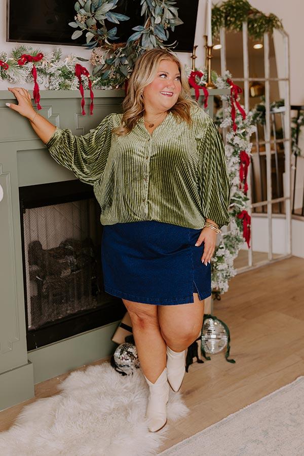 Impressions Martini Mixer Velvet Button Up Curves