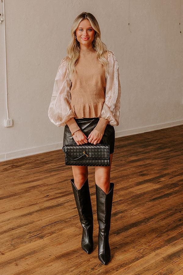 Impressions Martini Sippin' Knit Top