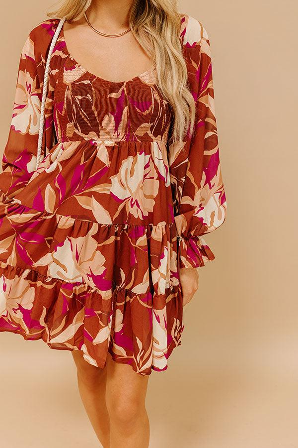 Impressions Meadow Melody Floral Mini Dress