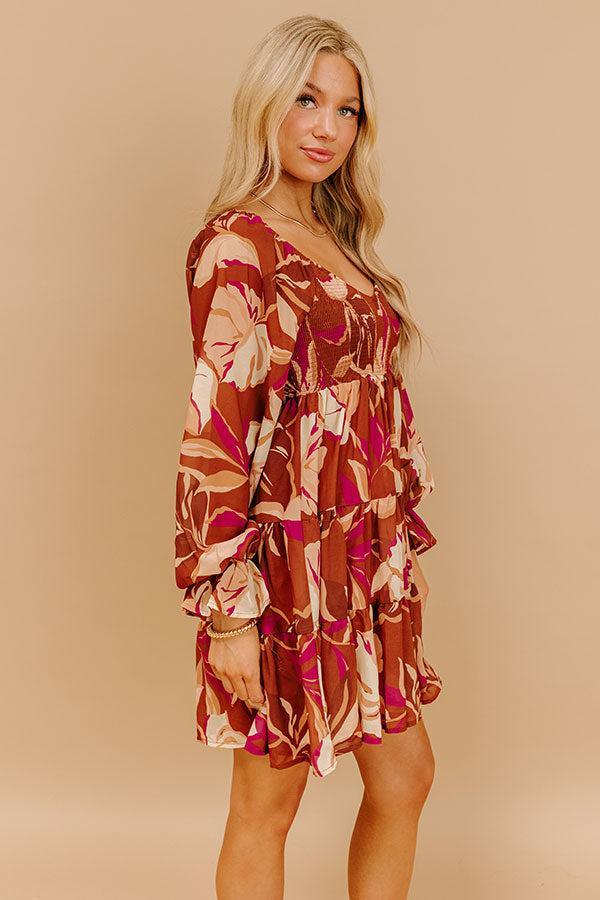 Impressions Meadow Melody Floral Mini Dress