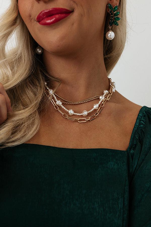 Impressions Merlot Weekend Layered Necklace