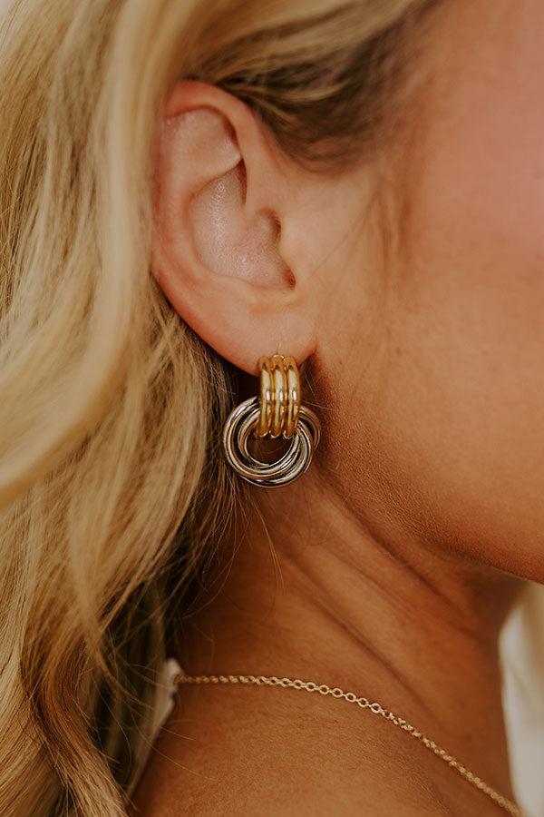 Impressions Metropolitan Muse 2-Tone Earrings