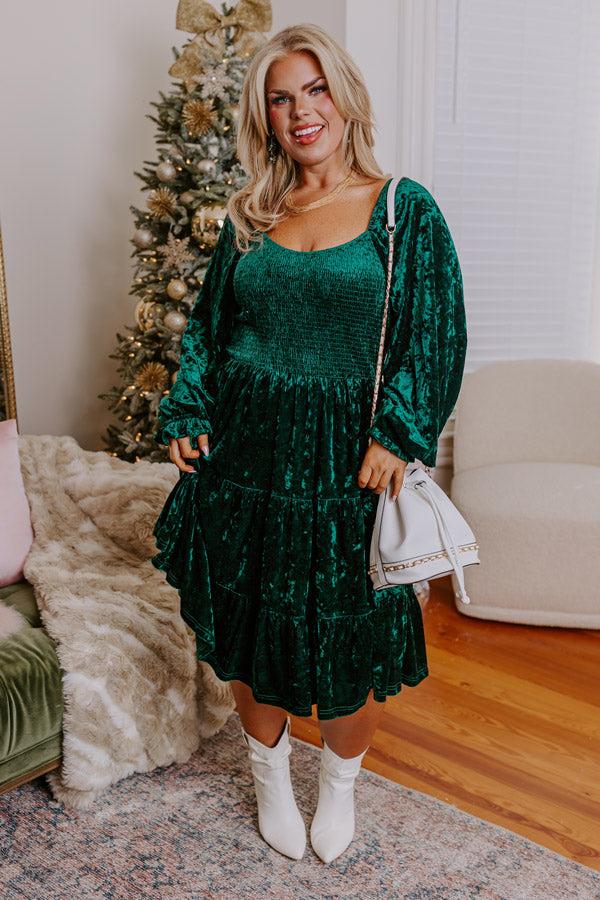 Impressions Midnight In London Velvet Midi Curves