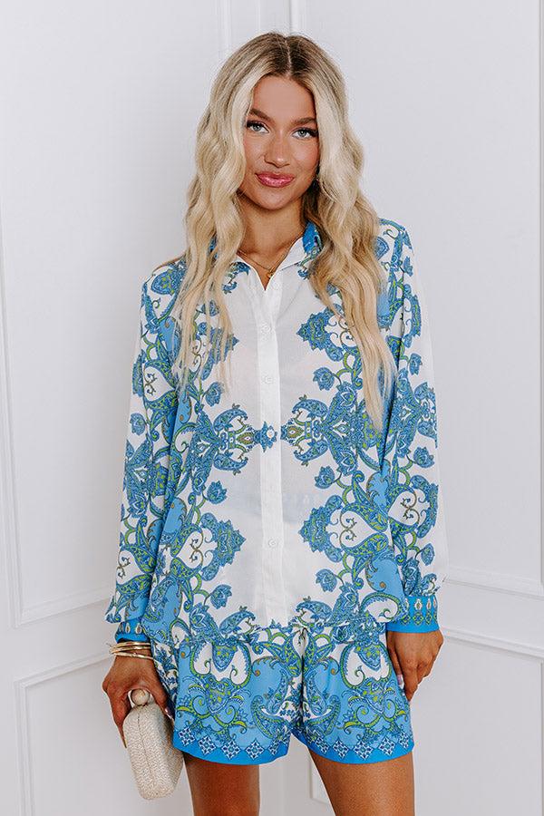 Impressions Milan Bound Paisley Button Up