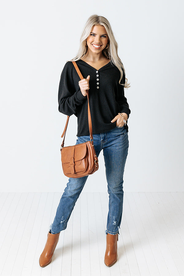 Impressions Mindful Matter Shift Top In Black