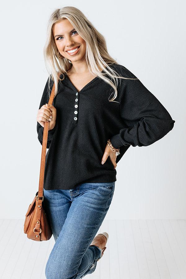 Impressions Mindful Matter Shift Top In Black