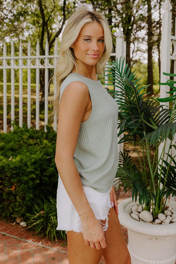 Impressions Minimal Muse Knit Top In Pear