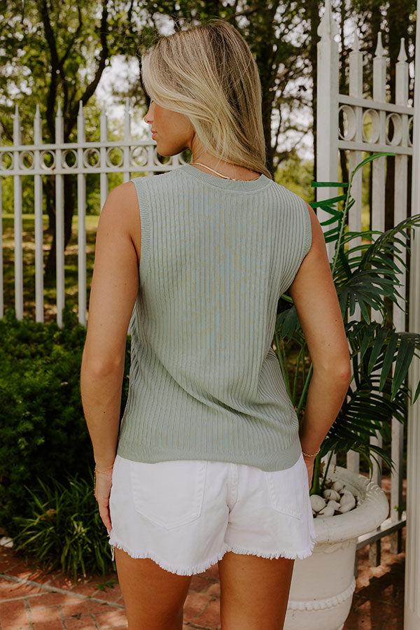 Impressions Minimal Muse Knit Top In Pear