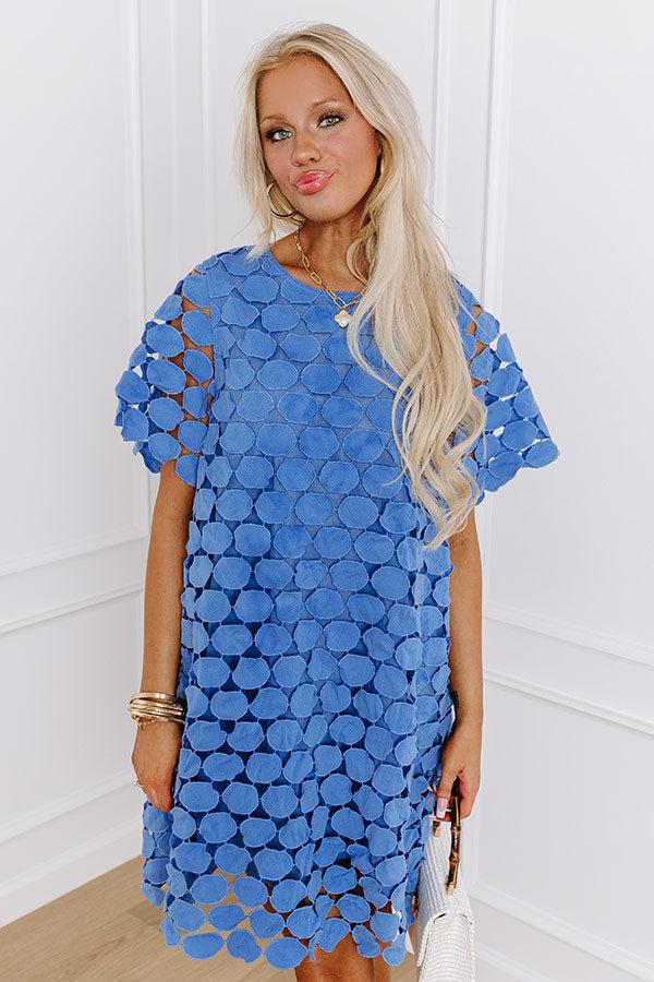 Impressions Mint Juleps Moment Crochet Mini Dress