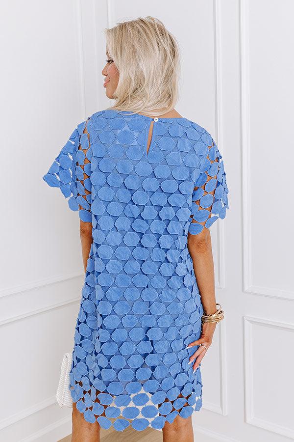 Impressions Mint Juleps Moment Crochet Mini Dress