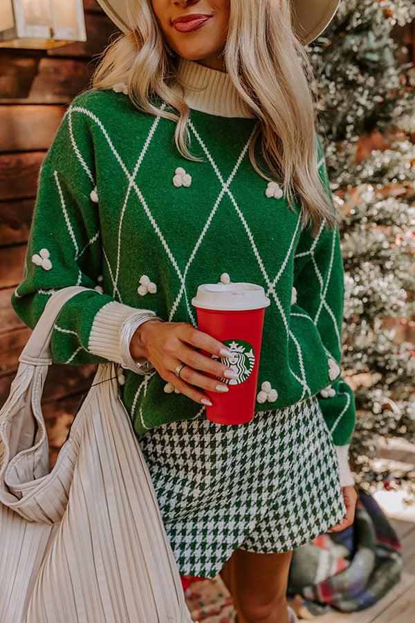 Impressions Mistletoe And Magic Sweater In Green