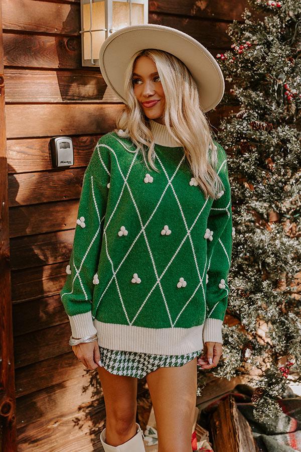 Impressions Mistletoe And Magic Sweater In Green