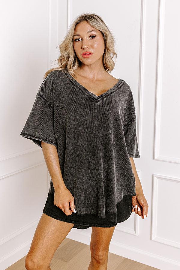 Impressions Modern Marvel Mineral Wash Knit Top