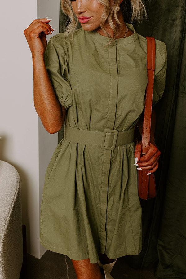 Impressions Mojito Muse Button Down Mini Dress