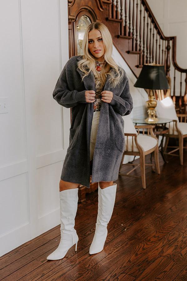 Impressions Morning Breeze Eyelash Knit Coat