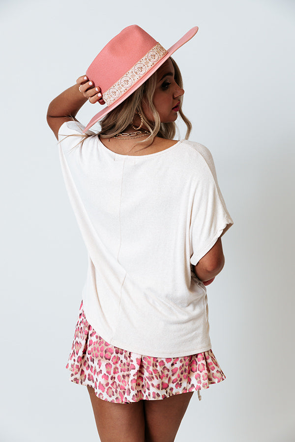 Impressions Morning Flight Ruched Top