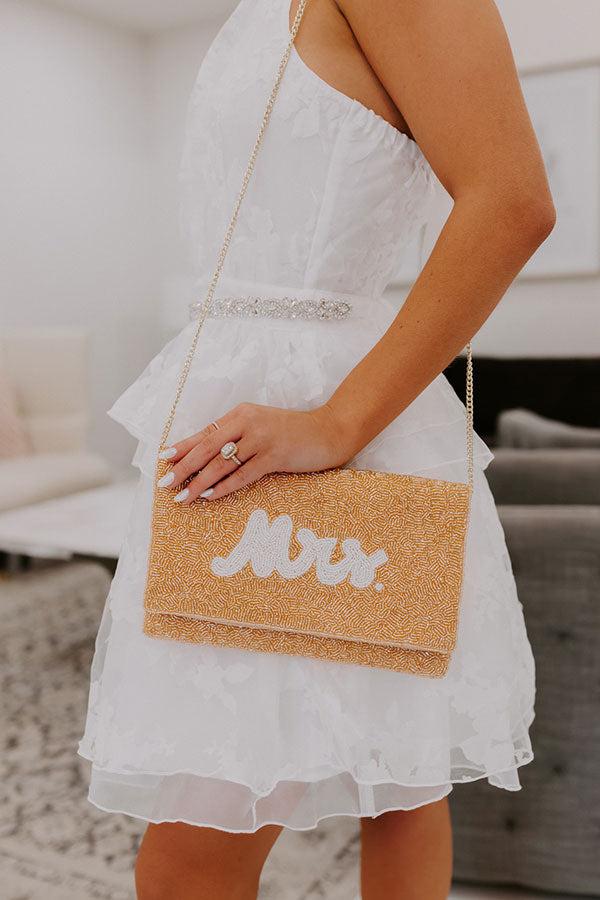 Impressions Mrs. Embellished Clutch