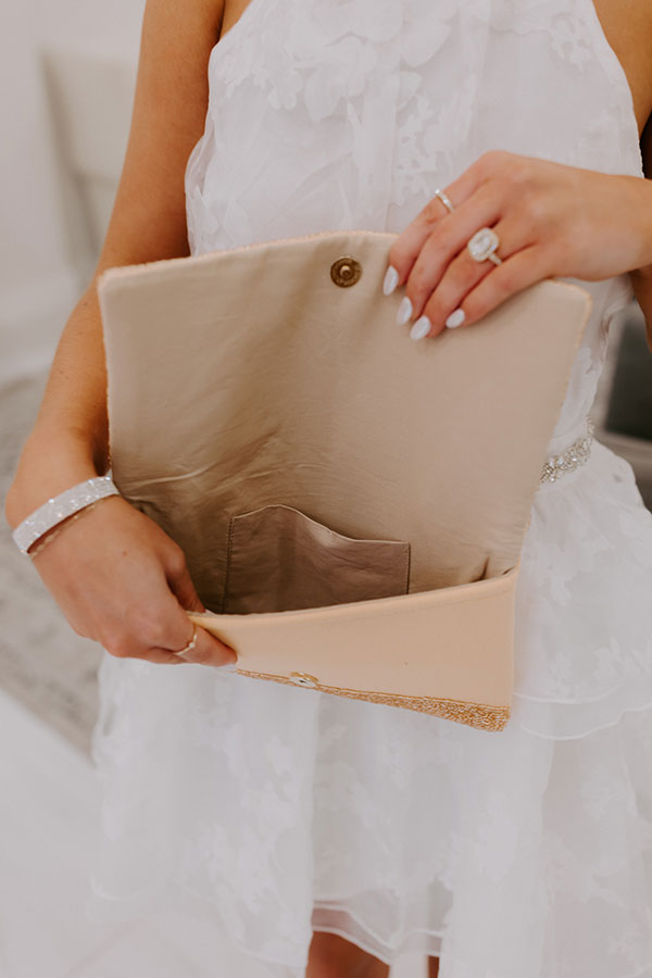 Impressions Mrs. Embellished Clutch