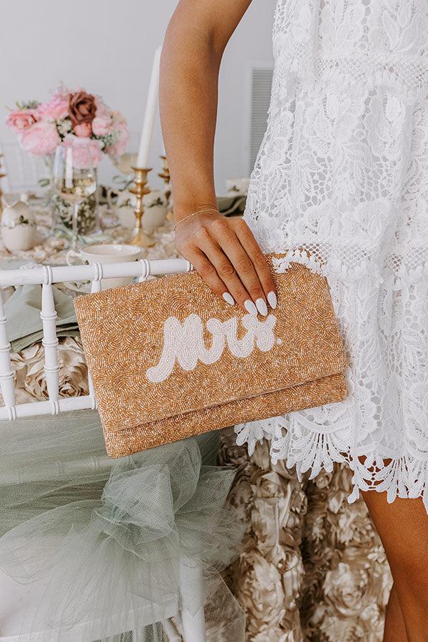 Impressions Mrs. Embellished Clutch