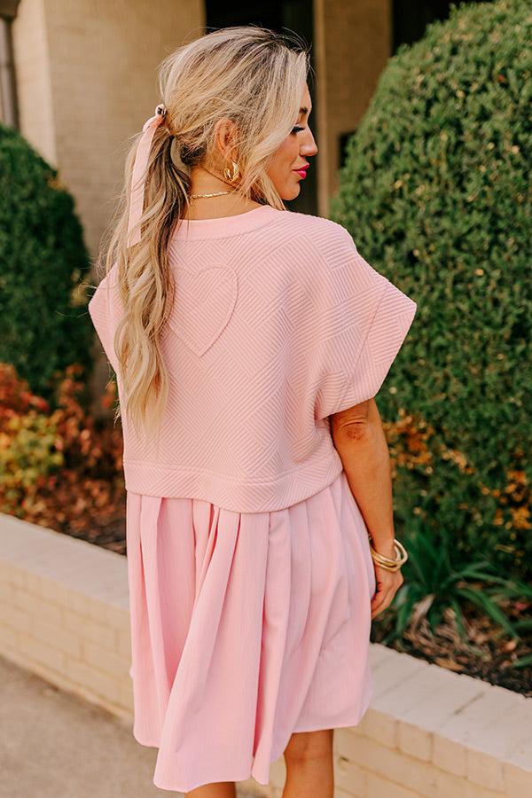 Impressions Myrtle Beach Brunch Mini Dress In Pink