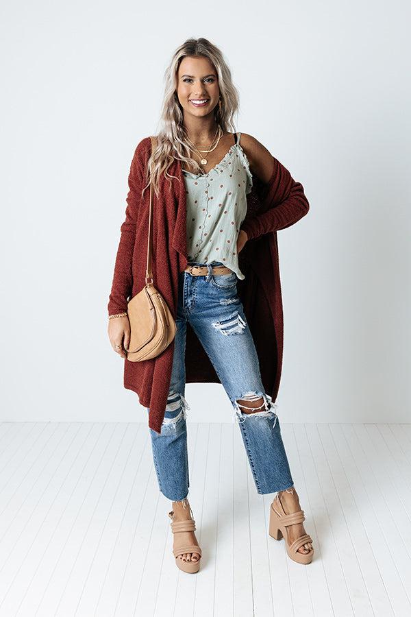 Impressions Napa Or Nothing Polka Dot Tank In Sage