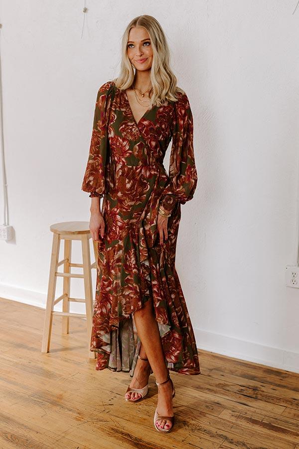 Impressions Napa Valley Ready Floral Maxi Dress