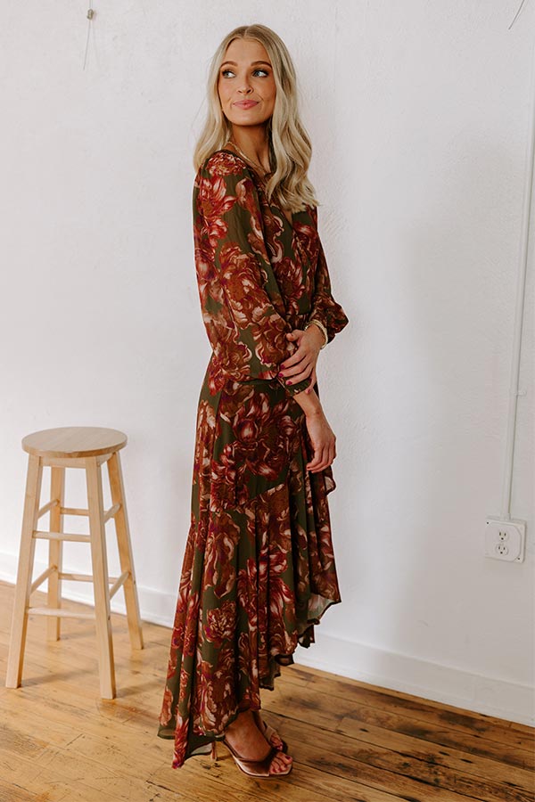 Impressions Napa Valley Ready Floral Maxi Dress
