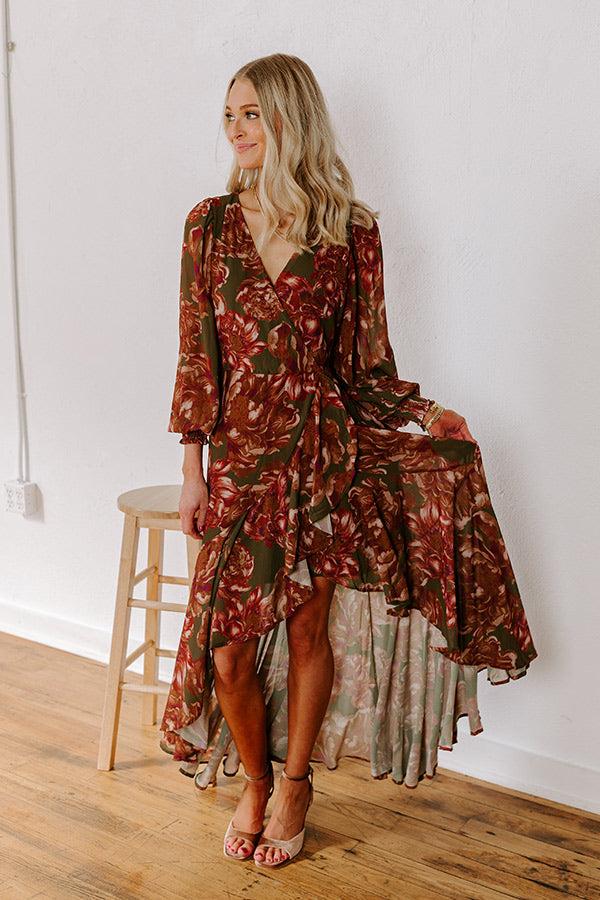 Impressions Napa Valley Ready Floral Maxi Dress
