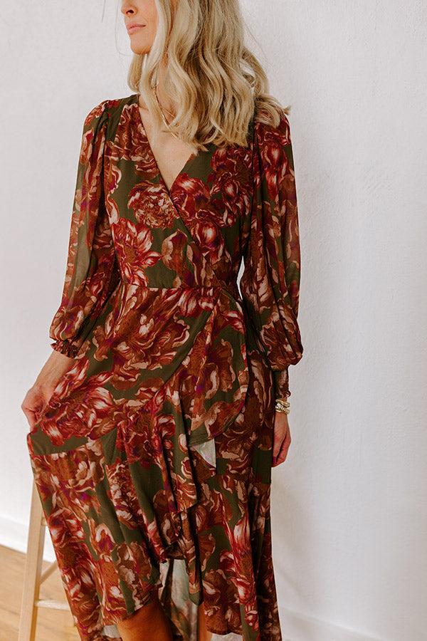 Impressions Napa Valley Ready Floral Maxi Dress