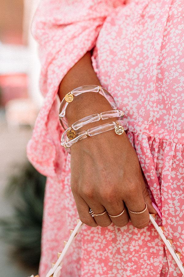 Impressions Never Miss Out Bracelet In Clear