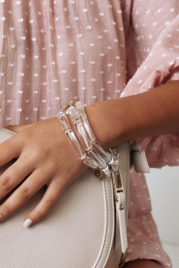 Impressions Never Miss Out Bracelet In Clear