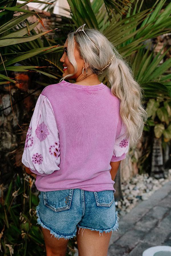 Impressions Never Out Done Embroidered Top