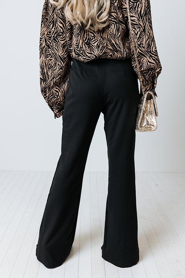 Impressions Never Stray High Waist Pants In Black