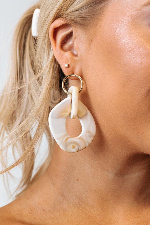 Impressions New Album Earrings In Cream