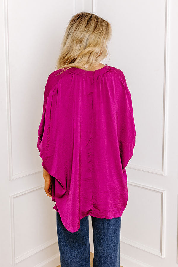 Impressions New To Town Shift Top In Berry